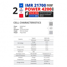 Vap Procell - IMR 21700 Power 4200mAh