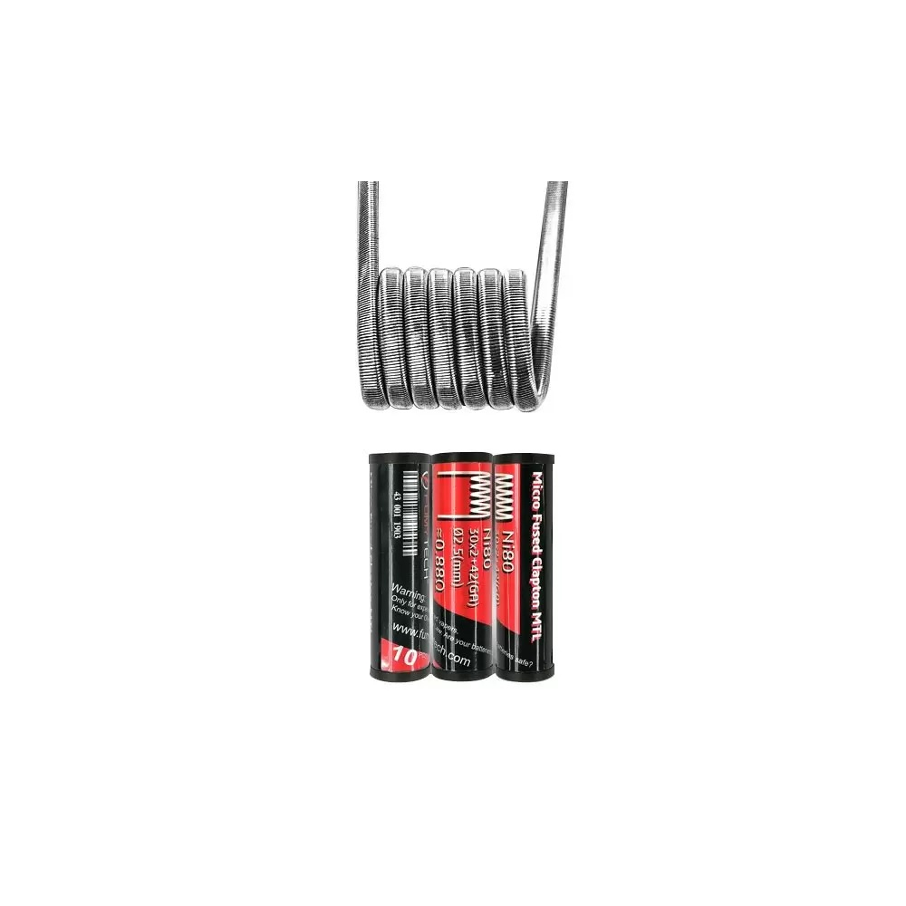 Fumytech - Résistances Micro Fused Clapton MTL Pre-montée x10