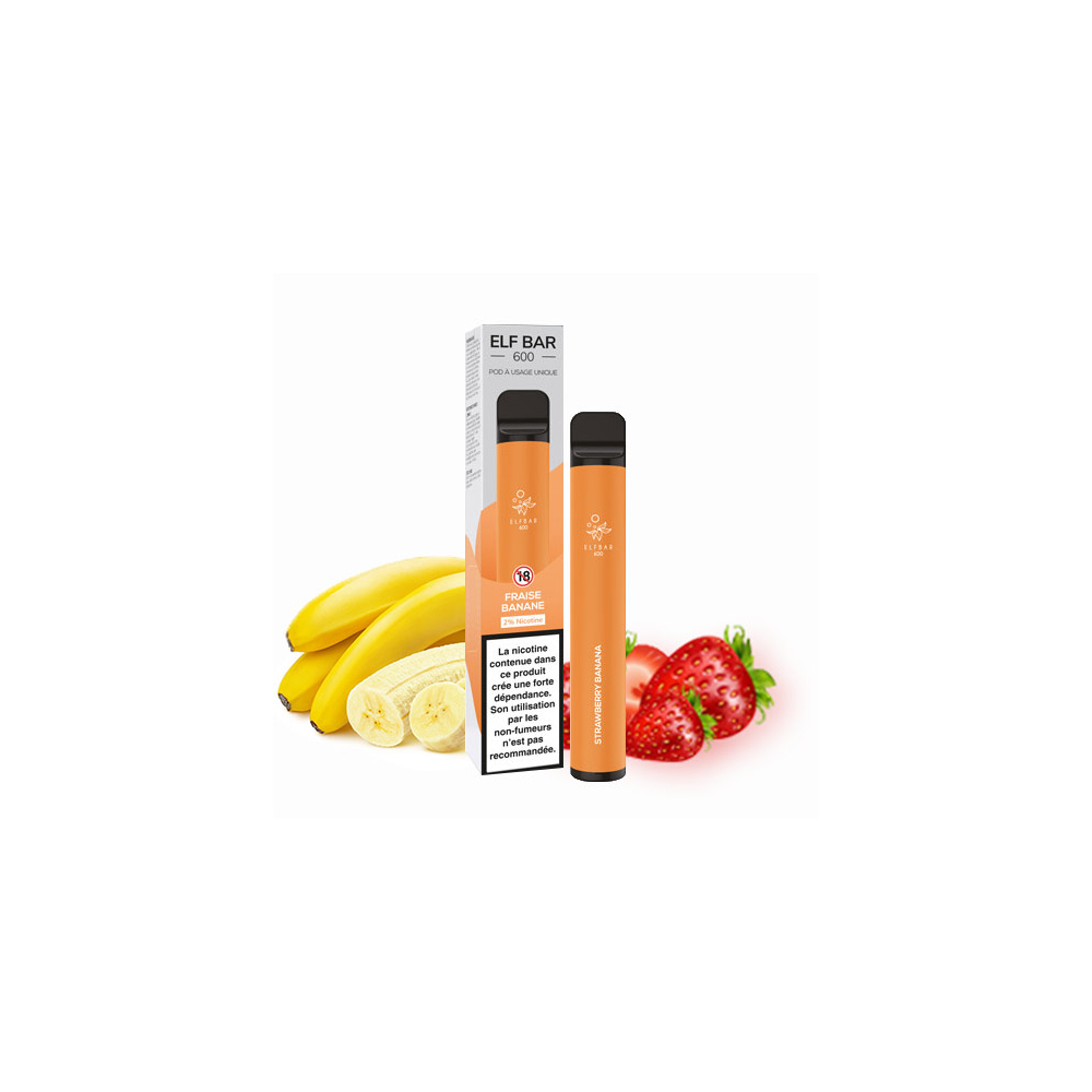 ElfBar - Strawberry Banana Disposable Pod - 20mg