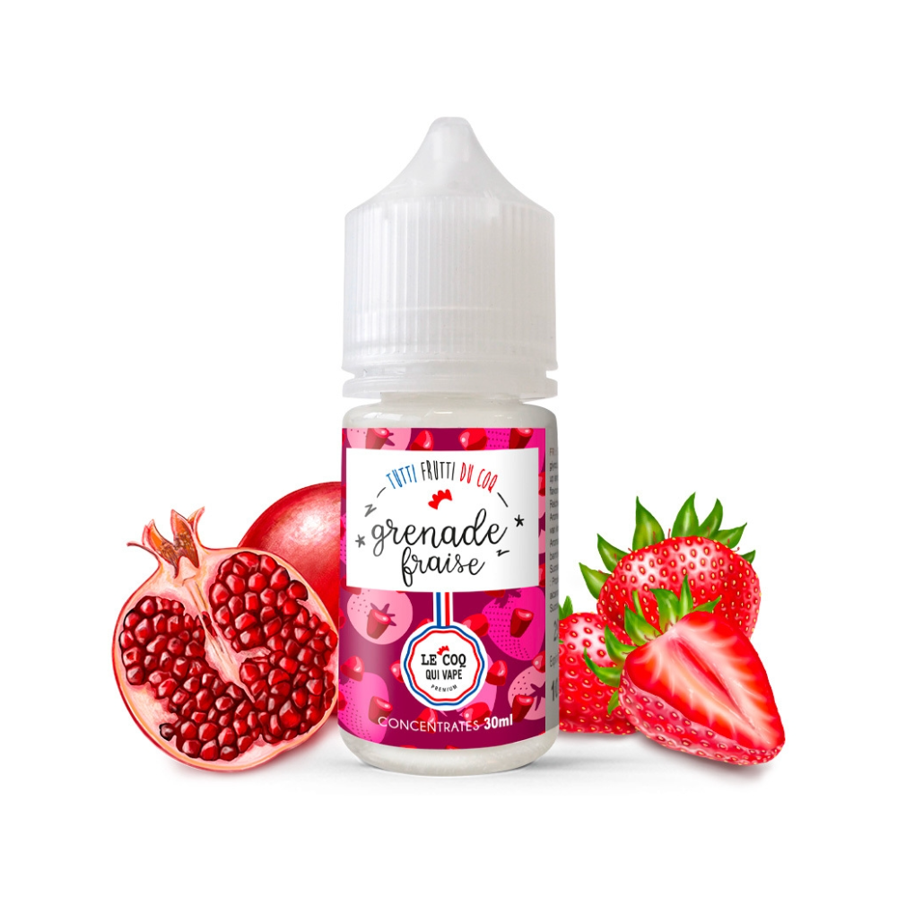 TUTTI FRUITI DU COQ -Concentre Fraise Grenade 30ml