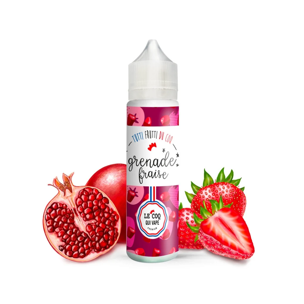 TUTTI FRUITI DU COQ - Fraise Grenade 50ml