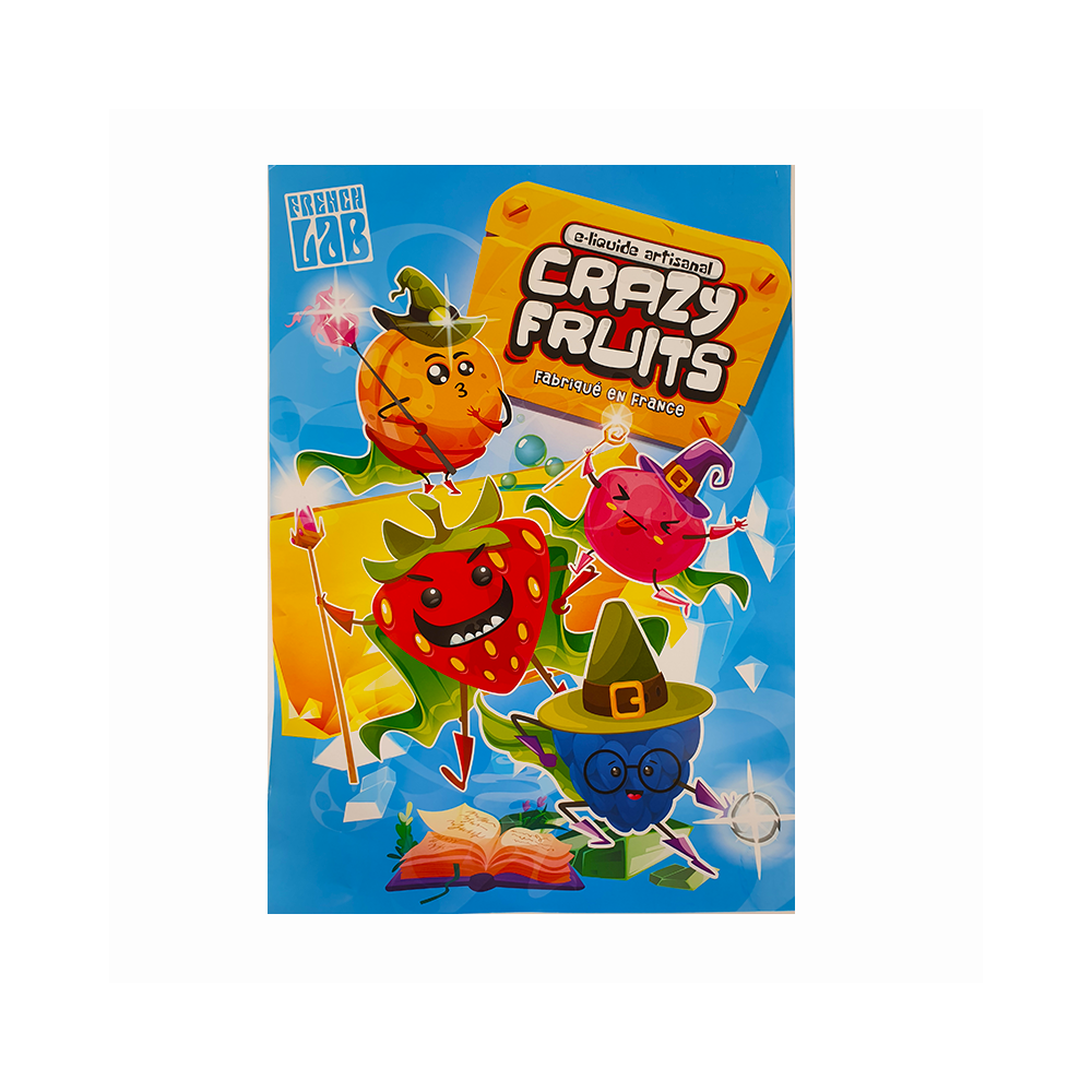 Crazy Fruits - Poster e-liquides 50ml