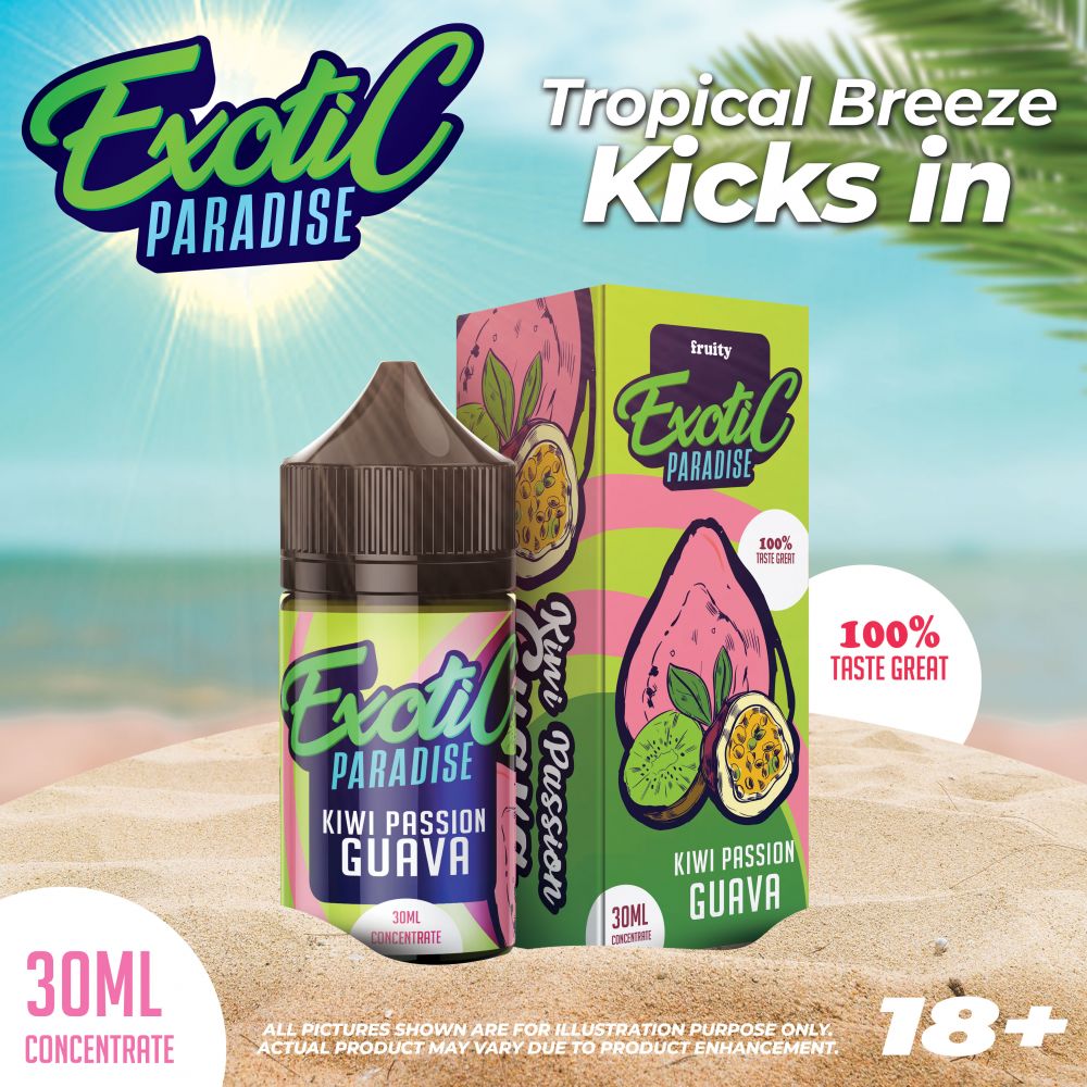 Exotic Paradise by Cloud of niners - Kiwi Passion Guava 30ml