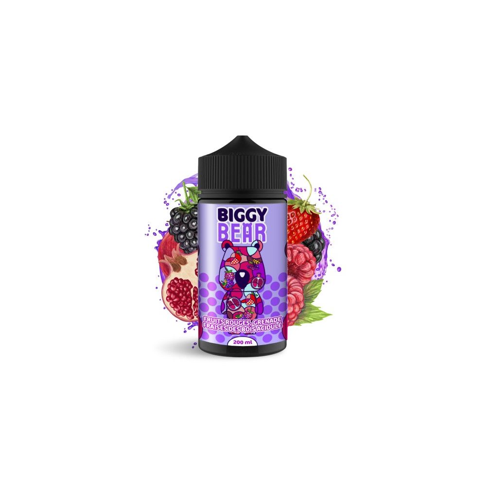 Biggy Bear - Fruits rouges Grenade Fraise des bois acidulée 200ml