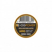 E-Cig Power - Ni90 Triple Core Fused Clapton X20