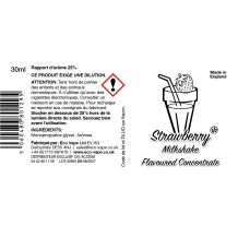 Eco Vape - Strawberry Milkshake Concentrate 30ML 0MG