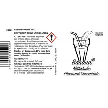 Eco Vape - Banana Milkshake Concentré 30ML 0MG