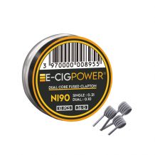 E-Cig Power - Ni90 Dual Core Fused Clapton X10