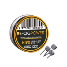 E-Cig Power - Ni90 Triple Core Fused Clapton X10