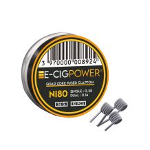 E-Cig Power - Ni80 Quad Core Fused Clapton X10