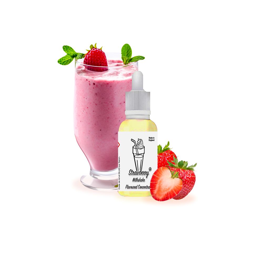 Eco Vape - Strawberry Milkshake Concentré 30ML 0MG