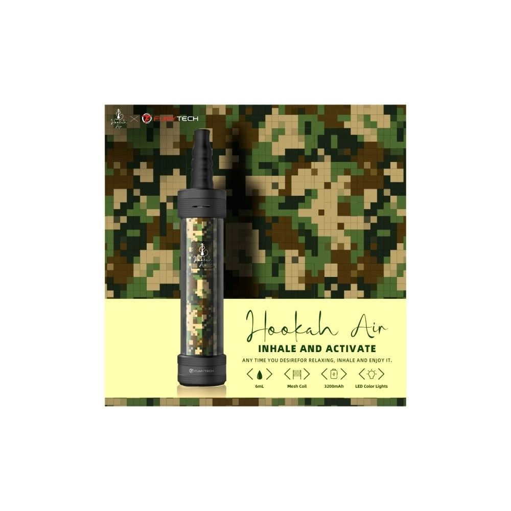 Fumytech - E-Chicha Portable Hookah Air 6ml 3200mAh Camouflage