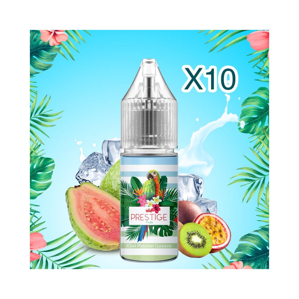 Prestige Fruits - Kiwi Passion Goyave Nic Salt 20mg - 50/50 - 10ml X10