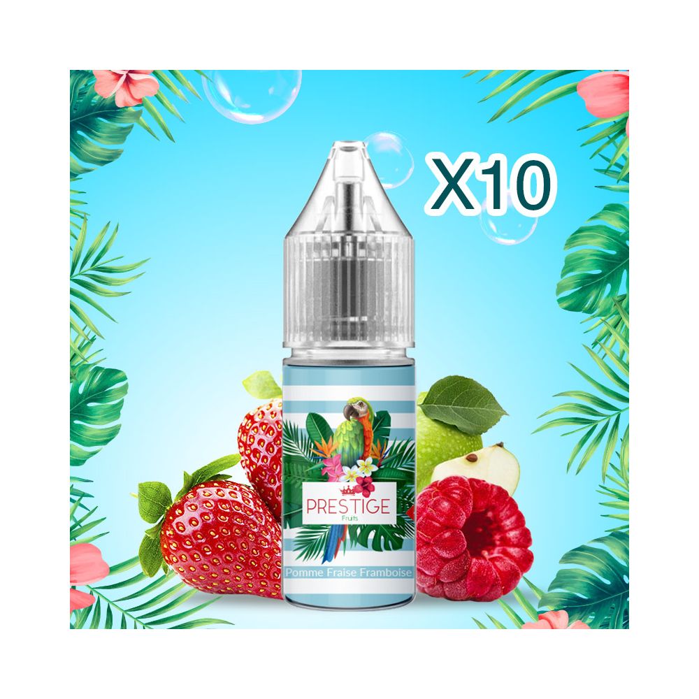 Prestige Fruits - Apple Strawberry Raspberry Nic Salt 20mg - 50/50 - 10ml X10