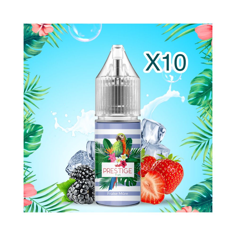 Prestige Fruits - Fraise Mûre Nic Salt 20mg - 50/50 - 10ml X10