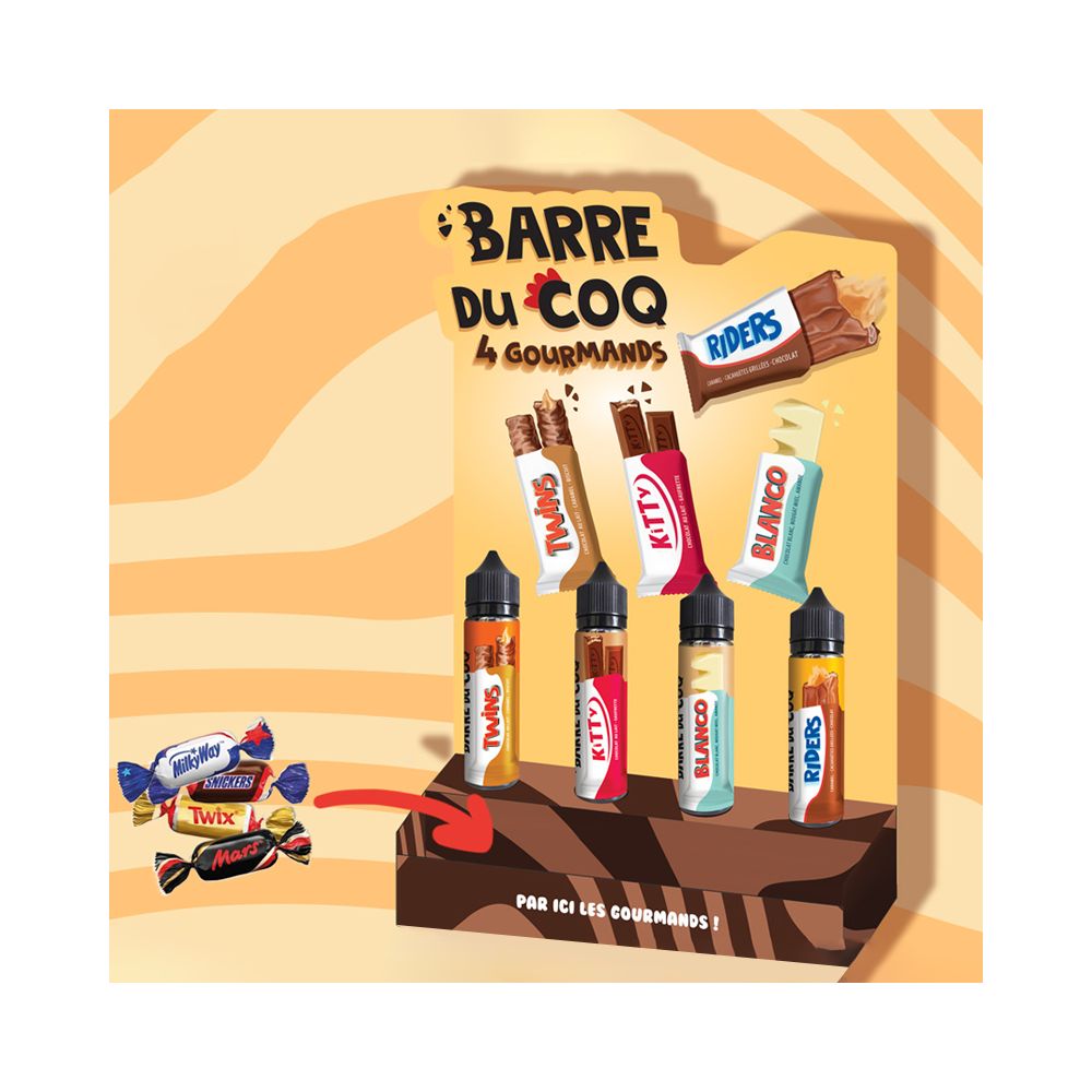 Pack d'Implantation Barre de Coq by Le Coq qui vape - 4 saveurs différentes 28 flacons