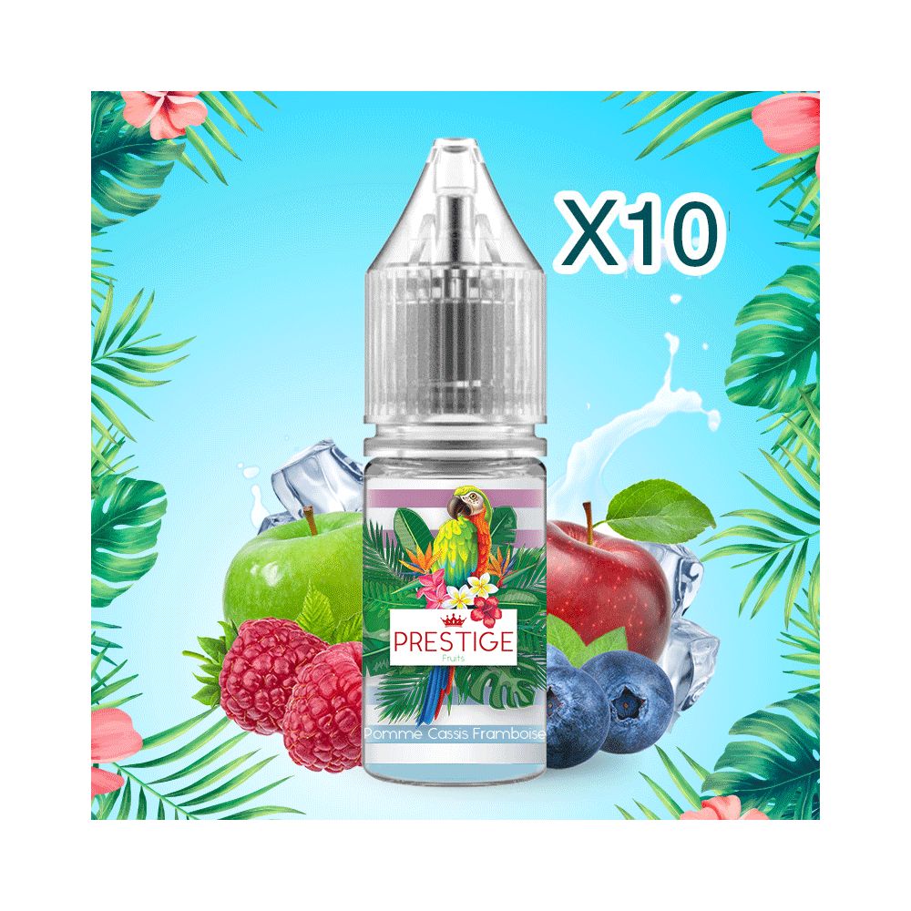 Prestige Fruits - Nic Salt - Pomme Cassis Framboise - 50/50 - 10ml x10