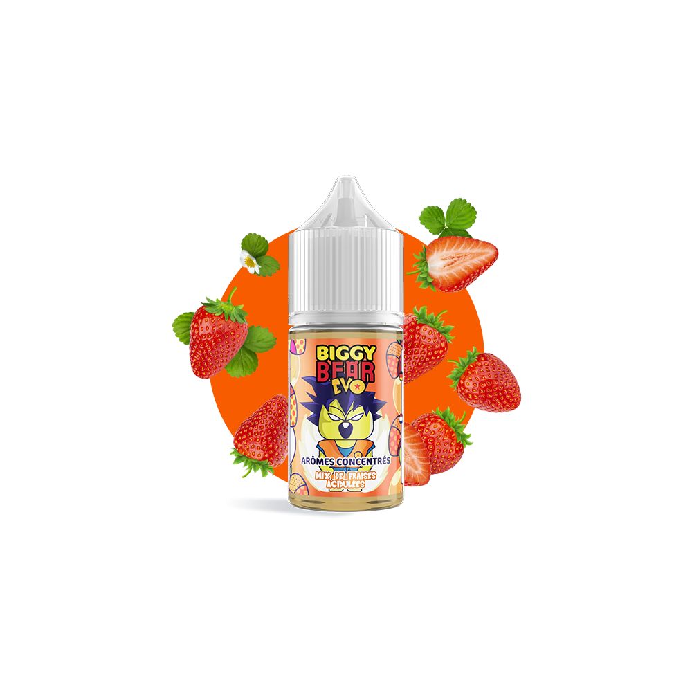 Biggy Bear EVO - Mix de Fraises Acidulée Concentré 30ml