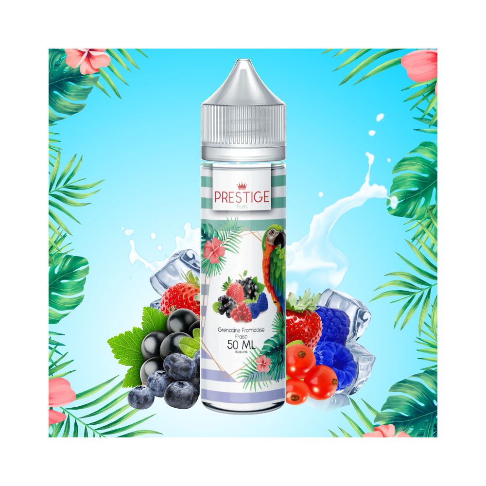 Prestige Fruits - Grenadine Framboise Fraise 50ml 50/50