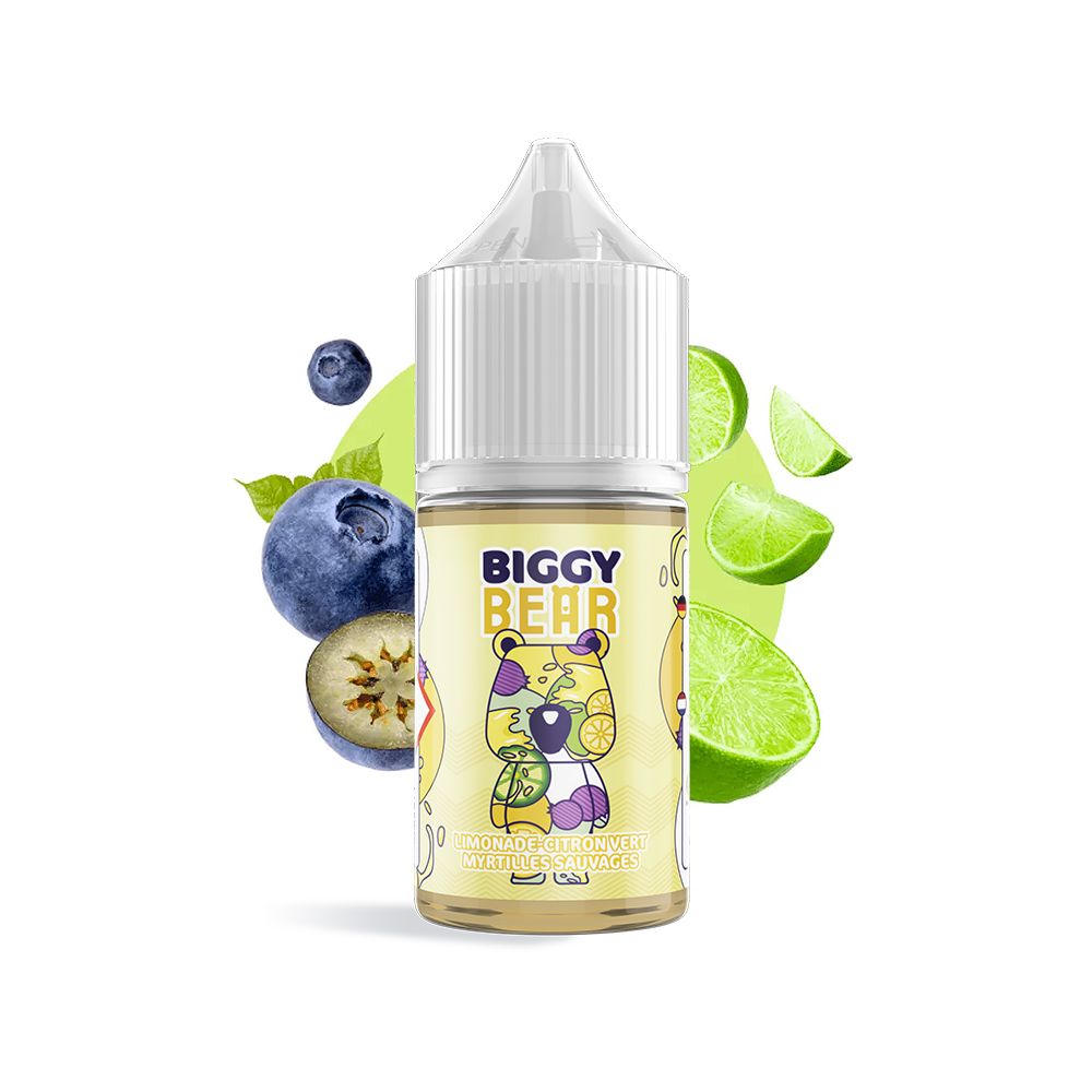 Biggy Bear - Limonade Citron Vert Myrtilles Sauvages Concentré 30ml