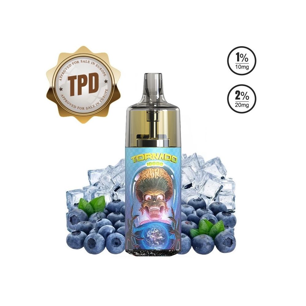 Tornado 10000 - TPD Europe Blueberry Ice 10-20MG