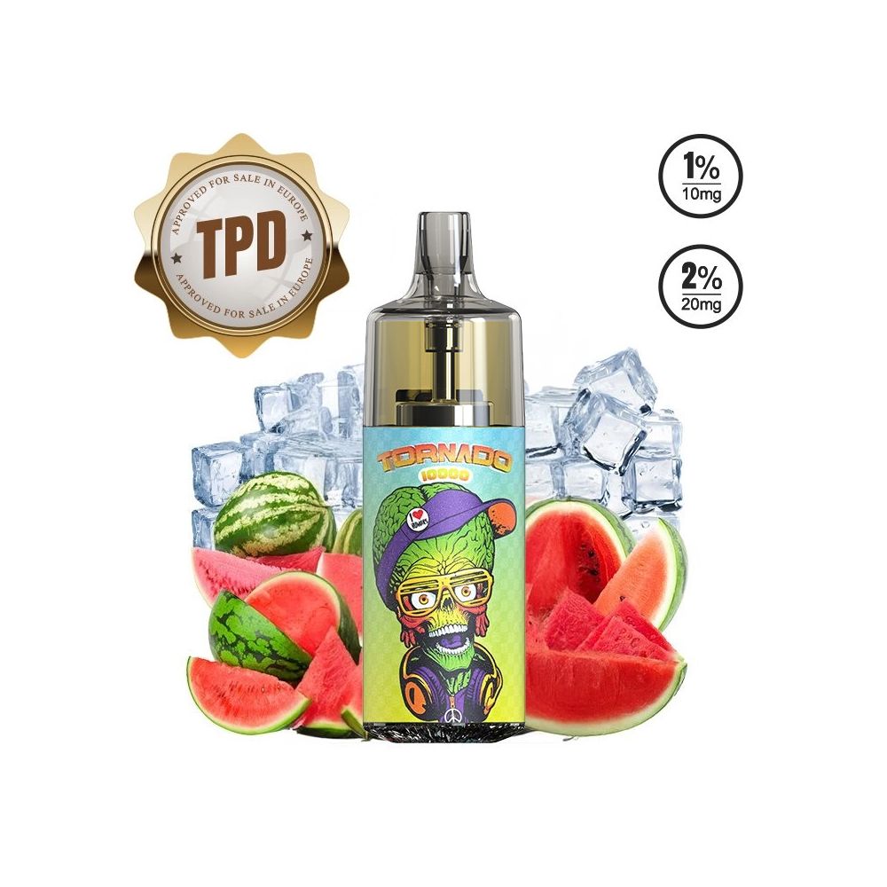 Tornado 10000 - TPD Europe Watermelon Ice 10-20MG