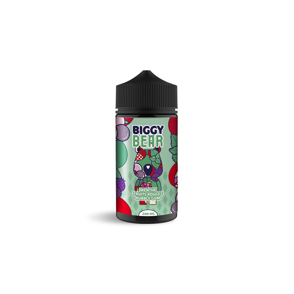 Biggy Bear - Menthe Fruits Rouges Bubble Gum 200ml