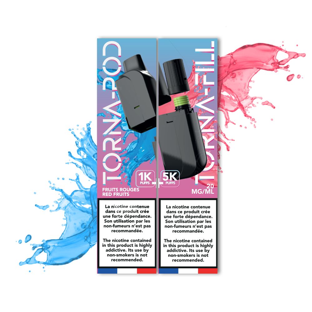 TORNA-BAR - Torna Pod / Fill Fruits Rouges 6K Puffs x10