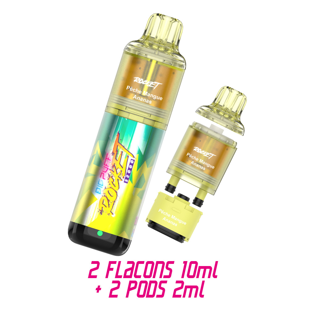 Big Puff - Rocket 32000 20mg - Peach Mango Ananas