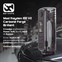 BD Vape - Mod Rayden 100 V2.0 Carbon Forged Glossy Limited Edition