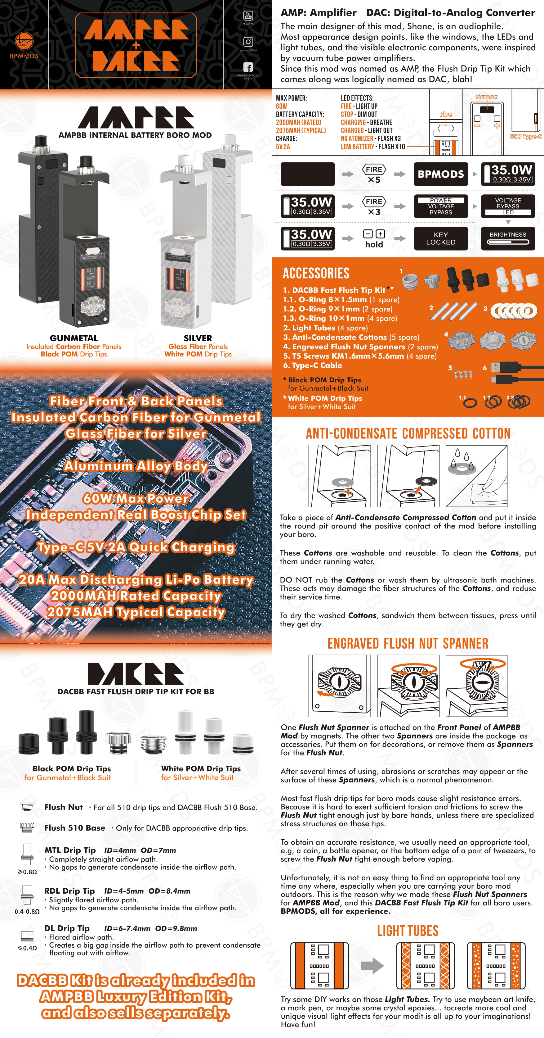 AMPBB Luxury Edition + DACBB Kit 2000mAh - BP Mods
