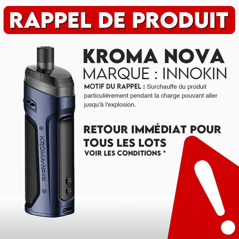 Product recall: Kroma Nova by Innokin